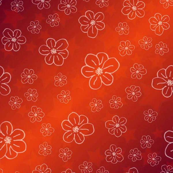 Yeni basit soyut geometrik seamless modeli ile arka plan için çiçekler