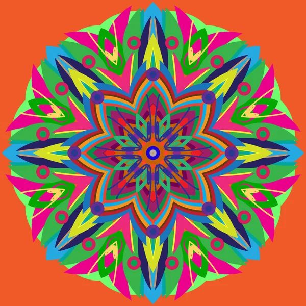 Yeni simetrik soyut mandala. Duvar kağıdı, desen dolgularını, web sayfaları, yüzey dokuları için dekoratif nesne-ebilmek var olmak kullanılmış.