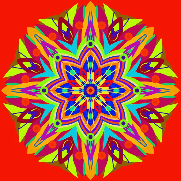 Yeni simetrik soyut mandala. Duvar kağıdı, desen dolgularını, web sayfaları, yüzey dokuları için dekoratif nesne-ebilmek var olmak kullanılmış.