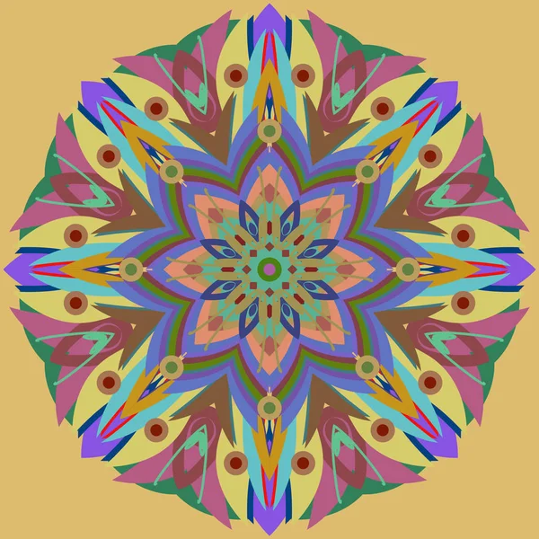 Yeni simetrik soyut mandala. Duvar kağıdı, desen dolgularını, web sayfaları, yüzey dokuları için dekoratif nesne-ebilmek var olmak kullanılmış.