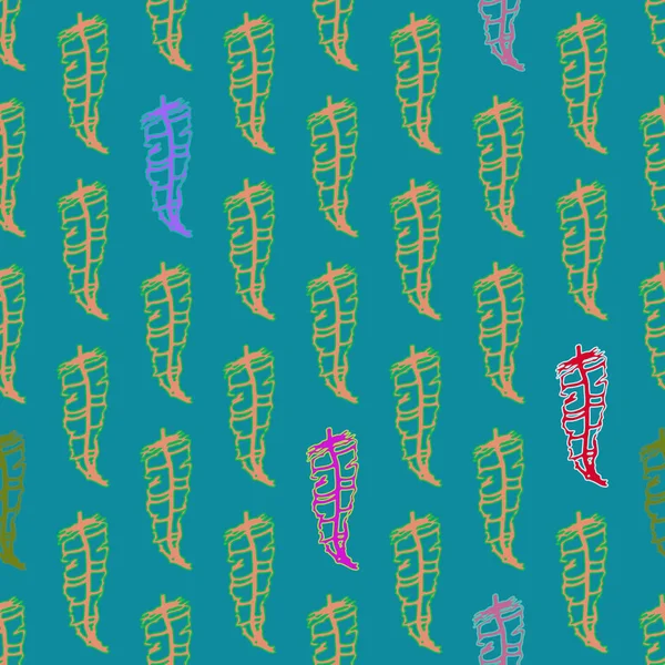 Memphis tarzı zemin ağaç yaprakları 