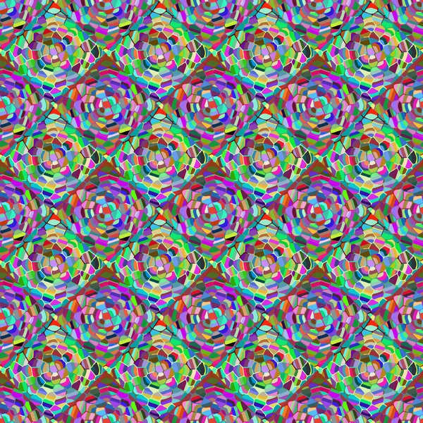 Patrón Sin Costura Mosaico Color Abstracto Para Nuevo Fondo — Vector de stock