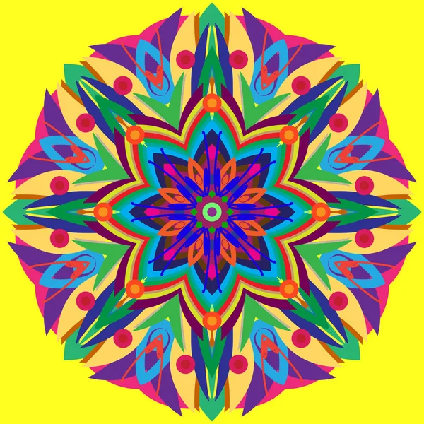 Yeni simetrik soyut mandala. Duvar kağıdı, desen dolgularını, web sayfaları, yüzey dokuları için dekoratif nesne-ebilmek var olmak kullanılmış.