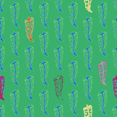 Memphis tarzı zemin ağaç yaprakları 