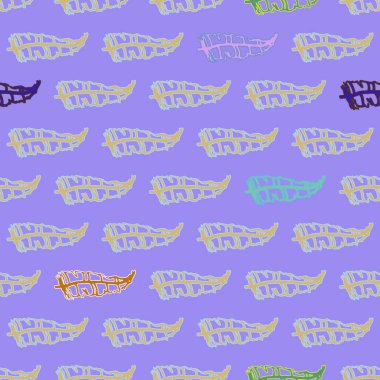 Memphis tarzı zemin ağaç yaprakları 