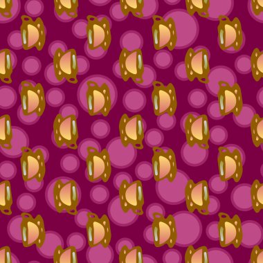 Bardak kahve veya çay arka plan seamless modeli üzerinde noktalı.