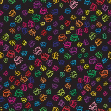 Yaz güzel çok renkli deniz kabukları sorunsuz arka plan soyut.