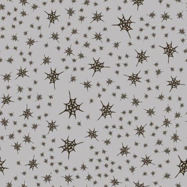 Stilize örümcek ağı seamless modeli. Arka plan, kumaş ve paketleme kullanmak olabilir.