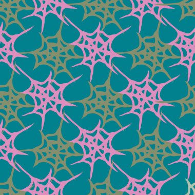 Stilize örümcek ağı seamless modeli. Arka plan, kumaş ve paketleme kullanmak olabilir.