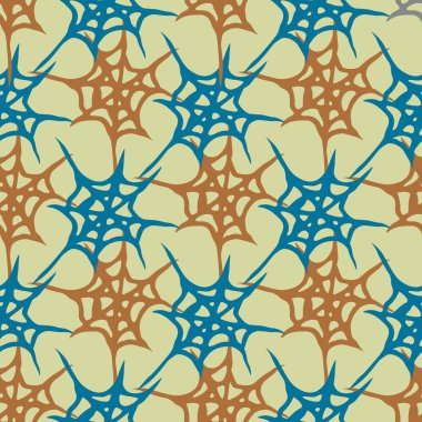 Stilize örümcek ağı seamless modeli. Arka plan, kumaş ve paketleme kullanmak olabilir.