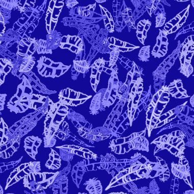 Memphis tarzı zemin ağaç yaprakları 