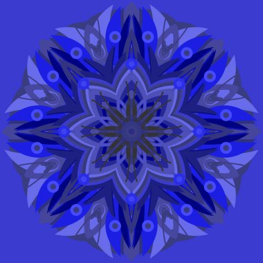 Yeni simetrik soyut mandala. Duvar kağıdı, desen dolgularını, web sayfaları, yüzey dokuları için dekoratif nesne-ebilmek var olmak kullanılmış.