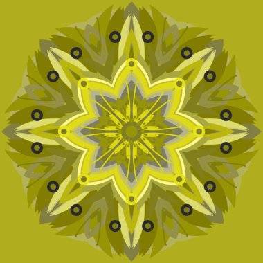 Yeni simetrik soyut mandala. Duvar kağıdı, desen dolgularını, web sayfaları, yüzey dokuları için dekoratif nesne-ebilmek var olmak kullanılmış.