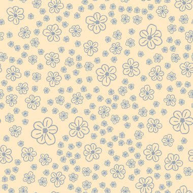 Yeni basit soyut geometrik seamless modeli ile arka plan için çiçekler