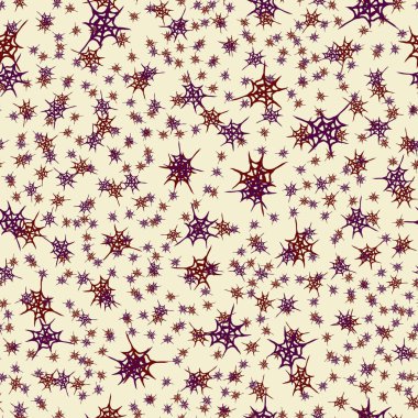 Stilize örümcek ağı seamless modeli. Arka plan, kumaş ve paketleme kullanmak olabilir.