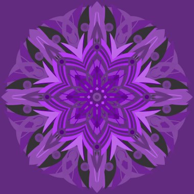 Yeni simetrik soyut mandala. Duvar kağıdı, desen dolgularını, web sayfaları, yüzey dokuları için dekoratif nesne-ebilmek var olmak kullanılmış.