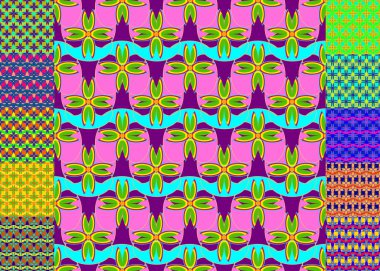 Memfis tarzı zemin. Geometrik seamless modeli. Yinelenen Dekorasyon yazdırma. Sorunsuz ilkel geometrik arka plan.