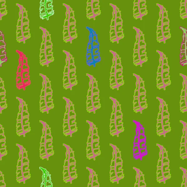 Memphis tarzı zemin ağaç yaprakları 