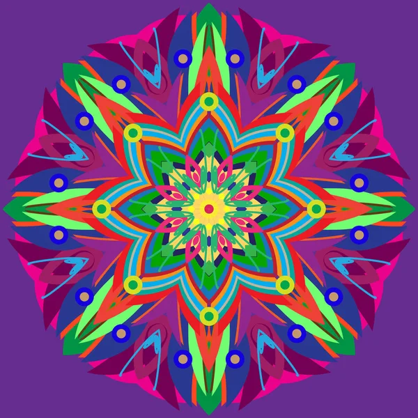 Yeni simetrik soyut mandala. Duvar kağıdı, desen dolgularını, web sayfaları, yüzey dokuları için dekoratif nesne-ebilmek var olmak kullanılmış.