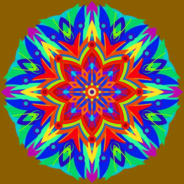 Yeni simetrik soyut mandala. Duvar kağıdı, desen dolgularını, web sayfaları, yüzey dokuları için dekoratif nesne-ebilmek var olmak kullanılmış.