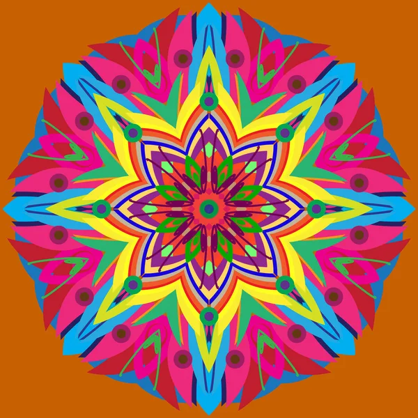 Yeni simetrik soyut mandala. Duvar kağıdı, desen dolgularını, web sayfaları, yüzey dokuları için dekoratif nesne-ebilmek var olmak kullanılmış.