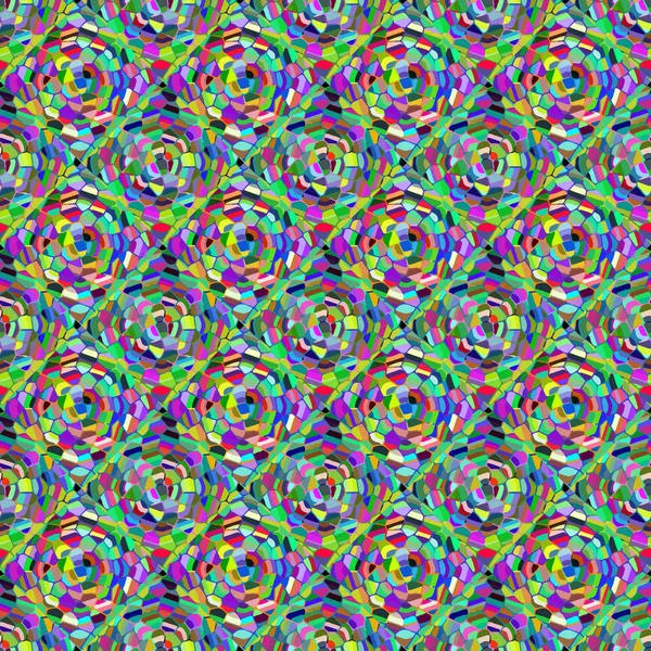 Абстрактный Цвет Мозаики Бесшовный Узор Нового Фона — стоковый вектор