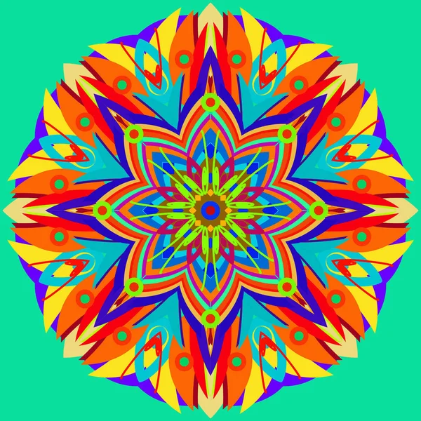 Yeni simetrik soyut mandala. Duvar kağıdı, desen dolgularını, web sayfaları, yüzey dokuları için dekoratif nesne-ebilmek var olmak kullanılmış.