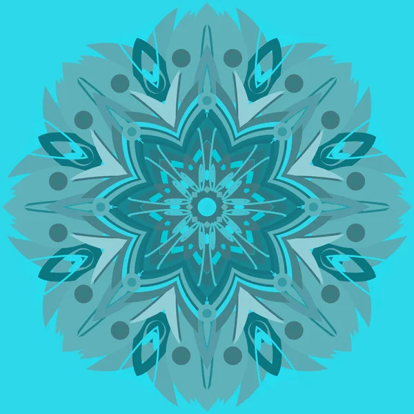 Neues Symmetrisches Abstraktes Mandala Dekoratives Objekt Kann Für Tapeten Musterfüllungen — Stockvektor