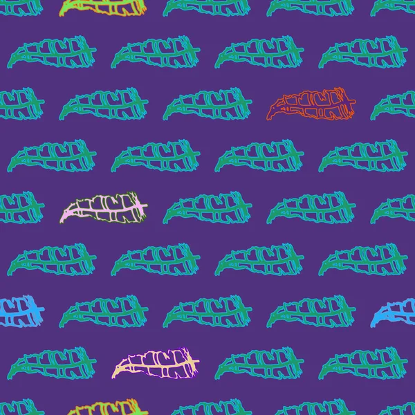 Memphis tarzı zemin ağaç yaprakları 