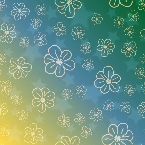 Yeni basit soyut geometrik seamless modeli ile arka plan için çiçekler