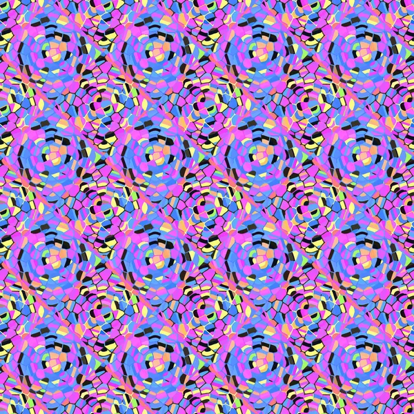 Абстрактный Цвет Мозаики Бесшовный Узор Нового Фона — стоковый вектор