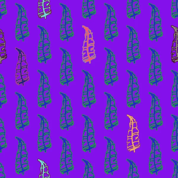 Memphis tarzı zemin ağaç yaprakları 