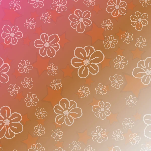 Yeni basit soyut geometrik seamless modeli ile arka plan için çiçekler