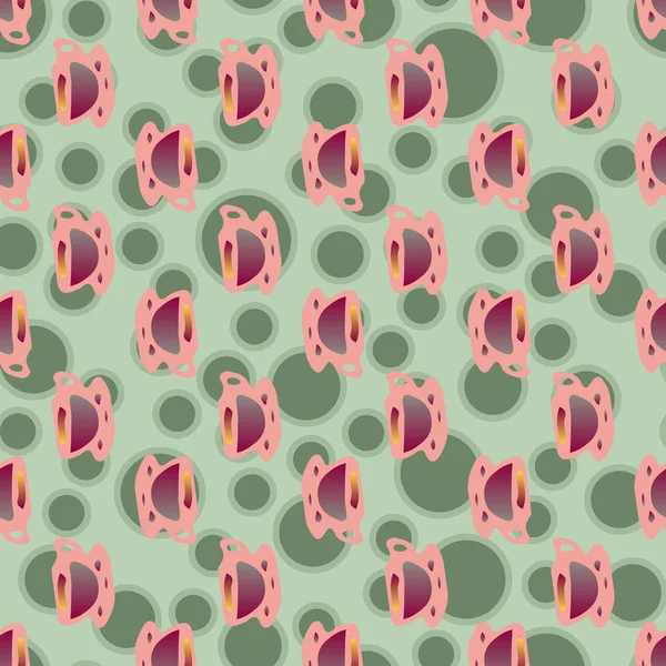 Bardak kahve veya çay arka plan seamless modeli üzerinde noktalı.