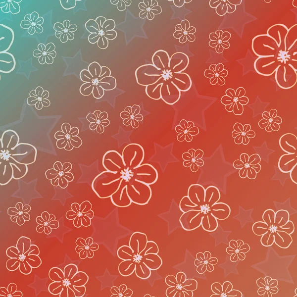 Yeni basit soyut geometrik seamless modeli ile arka plan için çiçekler