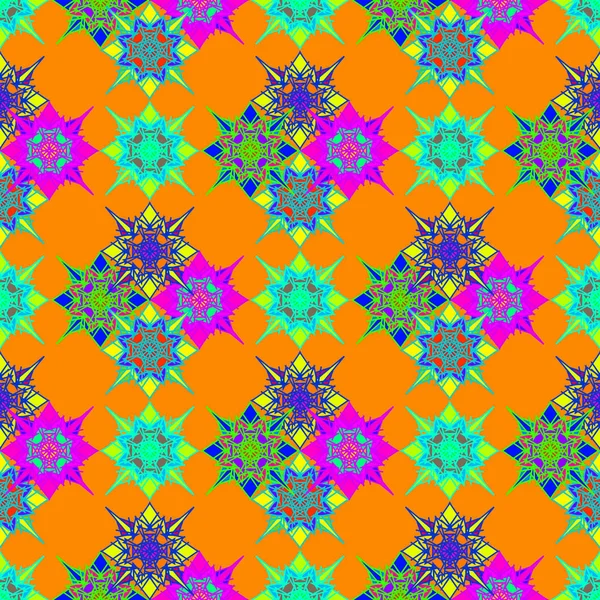 Abstrait Géométrique Coloré Motif Sans Couture Pour Arrière Plan — Image vectorielle