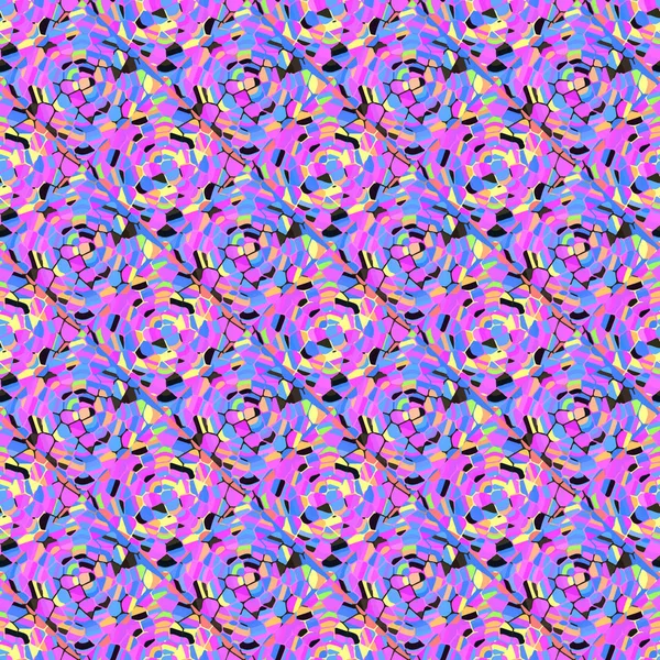 Patrón Sin Costura Mosaico Color Abstracto Para Nuevo Fondo — Archivo Imágenes Vectoriales