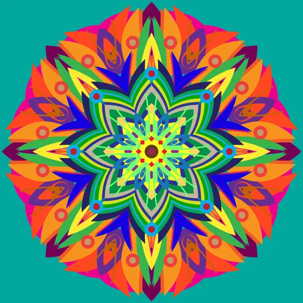 Yeni simetrik soyut mandala. Duvar kağıdı, desen dolgularını, web sayfaları, yüzey dokuları için dekoratif nesne-ebilmek var olmak kullanılmış.