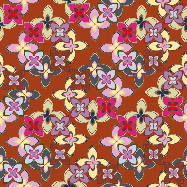 Yeni basit soyut geometrik seamless modeli ile arka plan için çiçekler