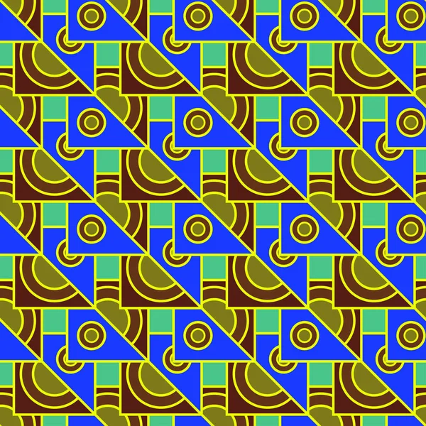 Çok renkli geometrik geleneksel seamless modeli, vektör çizim
