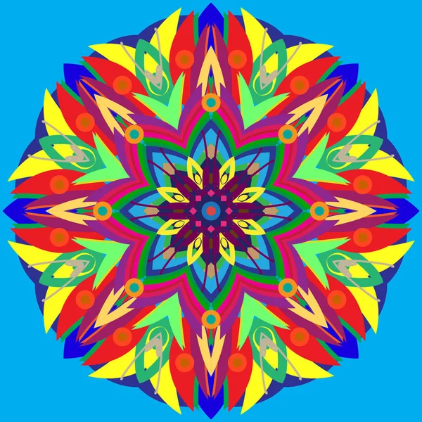 Yeni simetrik soyut mandala. Duvar kağıdı, desen dolgularını, web sayfaları, yüzey dokuları için dekoratif nesne-ebilmek var olmak kullanılmış.