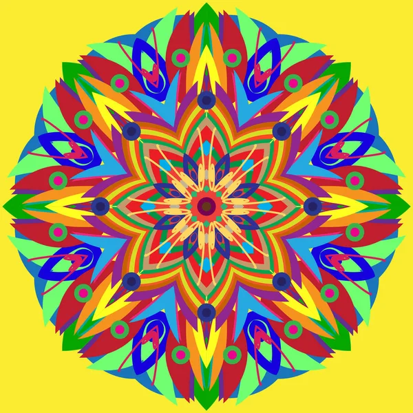 Yeni simetrik soyut mandala. Duvar kağıdı, desen dolgularını, web sayfaları, yüzey dokuları için dekoratif nesne-ebilmek var olmak kullanılmış.