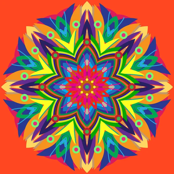 Yeni simetrik soyut mandala. Duvar kağıdı, desen dolgularını, web sayfaları, yüzey dokuları için dekoratif nesne-ebilmek var olmak kullanılmış.