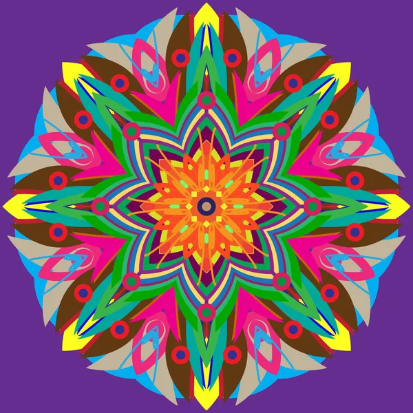 Yeni simetrik soyut mandala. Duvar kağıdı, desen dolgularını, web sayfaları, yüzey dokuları için dekoratif nesne-ebilmek var olmak kullanılmış.