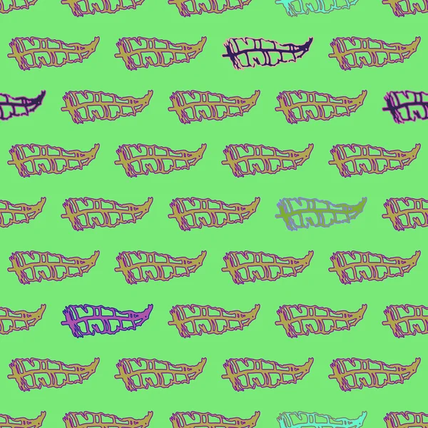 Memphis tarzı zemin ağaç yaprakları 