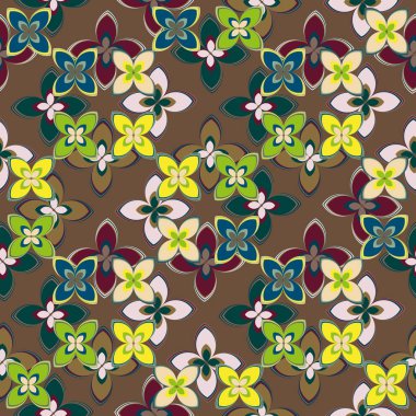 Yeni basit soyut geometrik seamless modeli ile arka plan için çiçekler