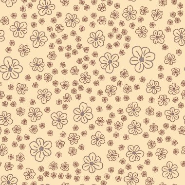 Yeni basit soyut geometrik seamless modeli ile arka plan için çiçekler