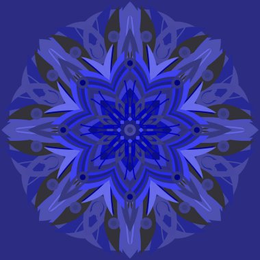 Yeni simetrik soyut mandala. Duvar kağıdı, desen dolgularını, web sayfaları, yüzey dokuları için dekoratif nesne-ebilmek var olmak kullanılmış.
