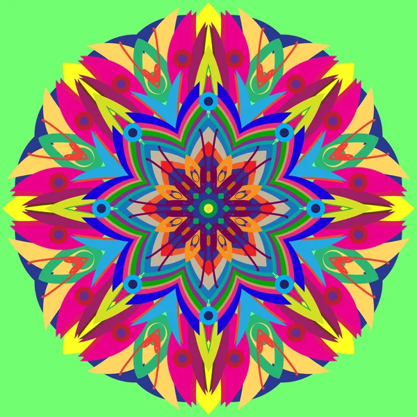 Yeni simetrik soyut mandala. Duvar kağıdı, desen dolgularını, web sayfaları, yüzey dokuları için dekoratif nesne-ebilmek var olmak kullanılmış.