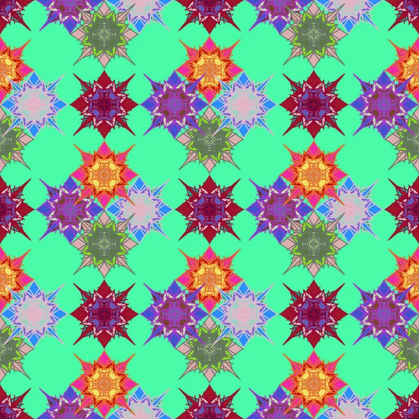 Abstrait Géométrique Coloré Motif Sans Couture Pour Arrière Plan — Image vectorielle